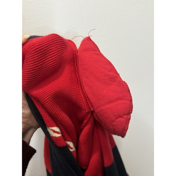 Cappagallo Cardigan Women's Vintage 80s Sz M Nautical Red Blue Gold shoulder Pad - Picture 8 of 10